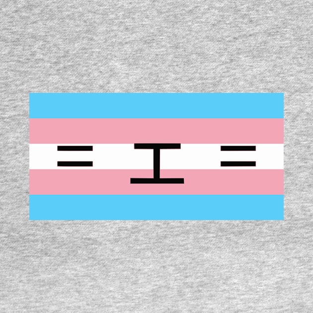 Trans Pride Cat Face Smiley by dikleyt